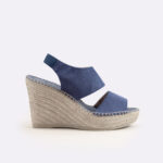 Alpargata cuña mujer azul