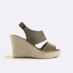 Alpargata cuña mujer verde