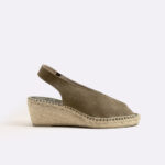 Espadrille khaki woman