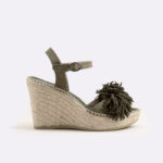 Espadrille khaki woman