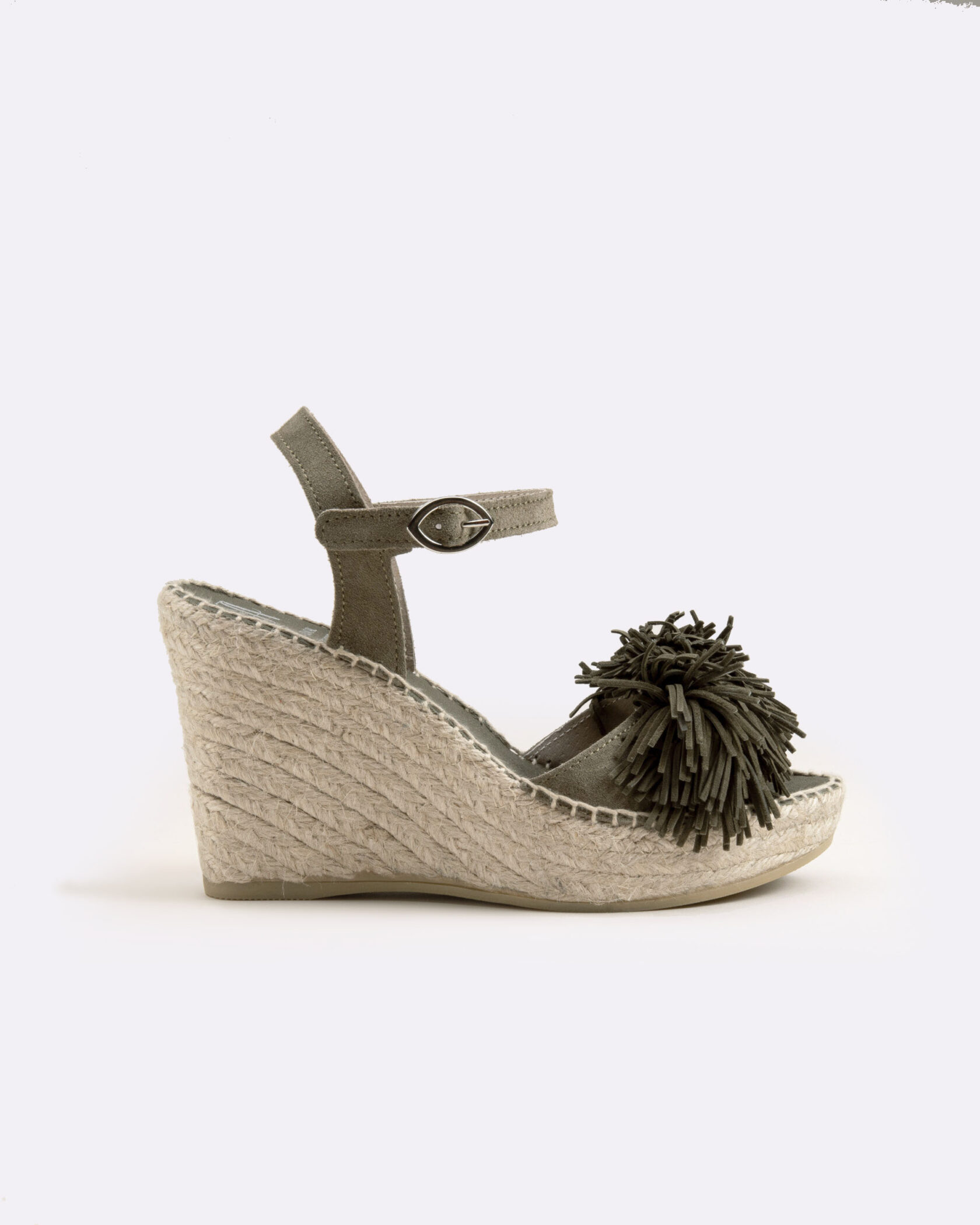 Espadrille khaki woman