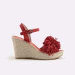 Red espadrille woman