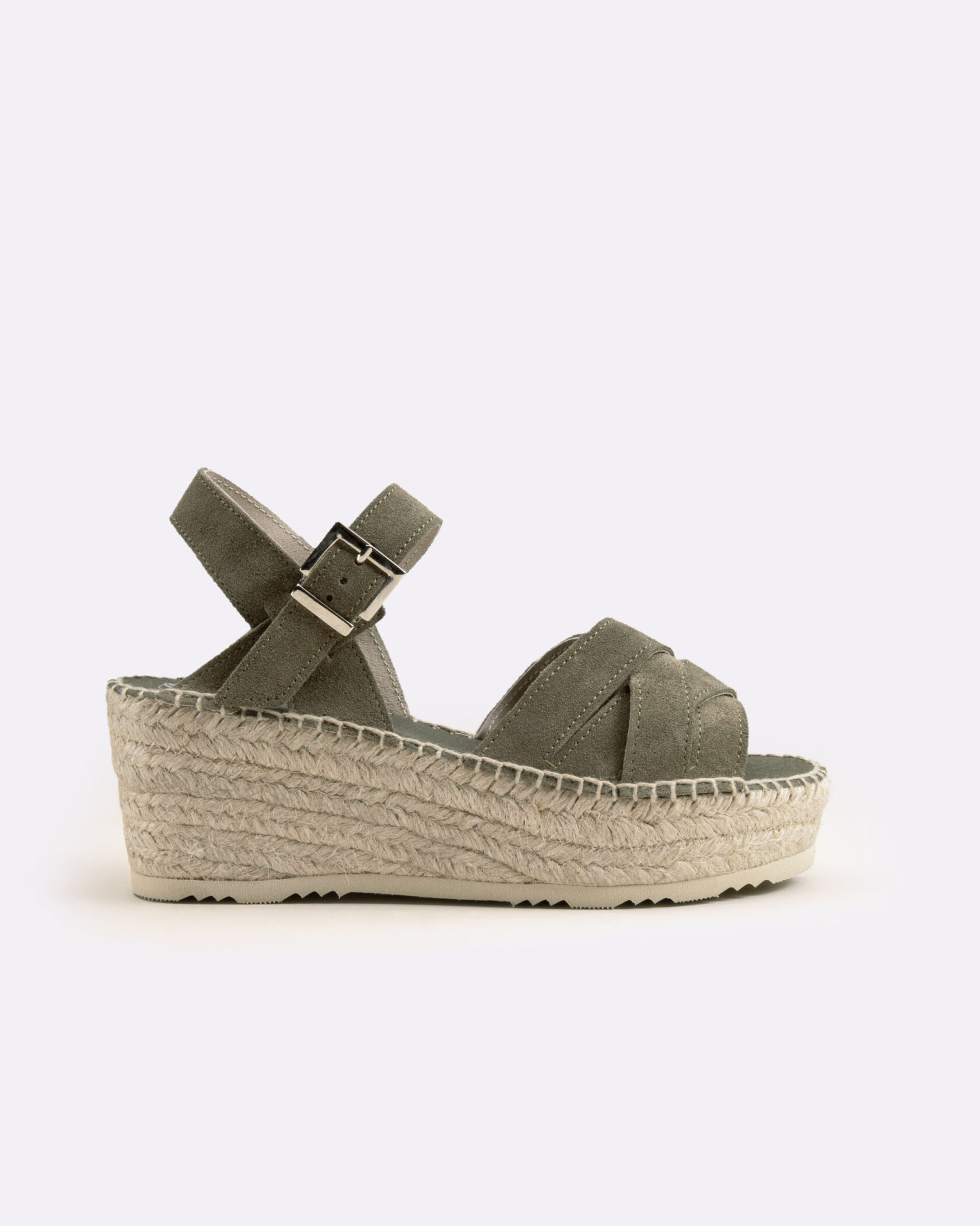 Espadrille khaki woman