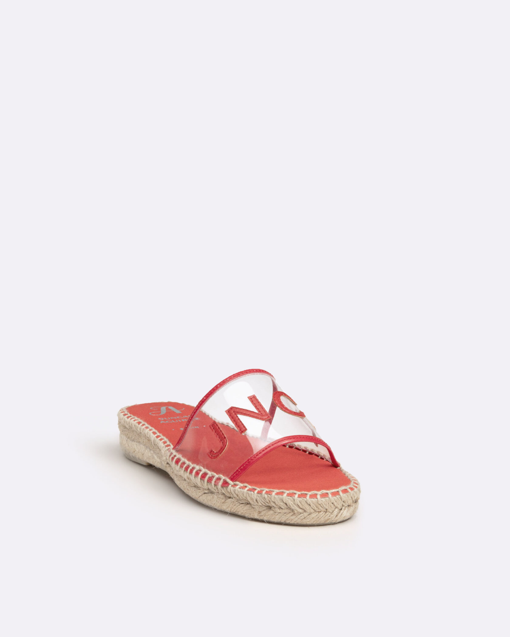 Red espadrille woman
