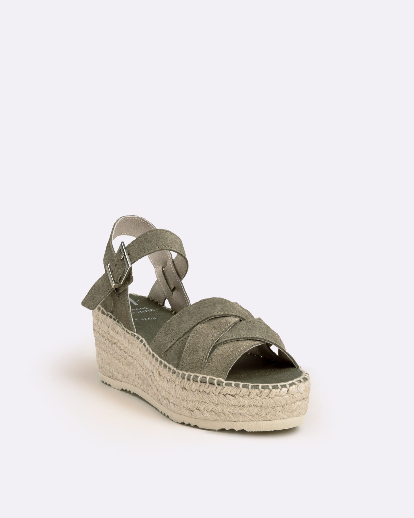 Espadrille khaki woman
