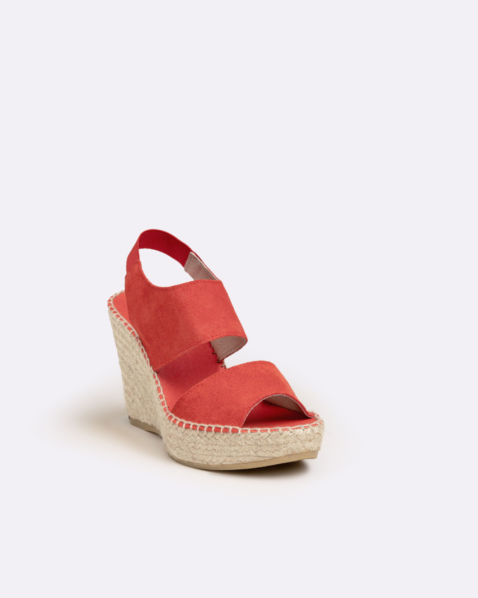 Red espadrille wedge espadrilles
