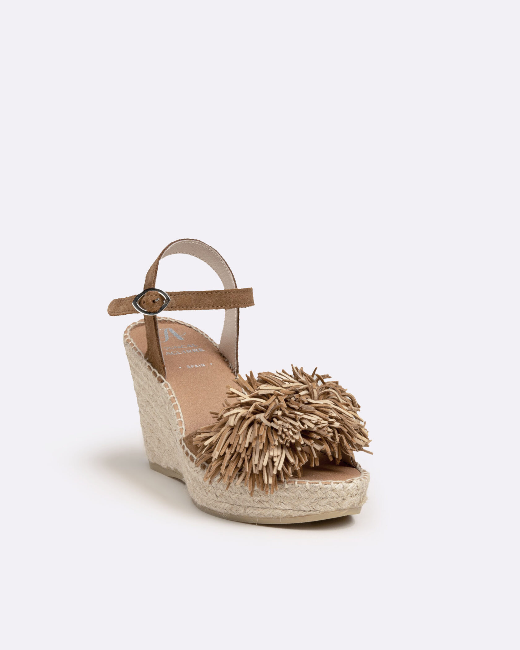 Alpargata mujer cuña marron