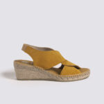 Alpargata cuña mujer amarilla