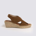 Alpargata cuña mujer marrón