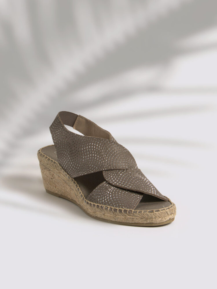 Espadrilles taupe woman