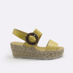 Alpargata mujer plataforma amarilla