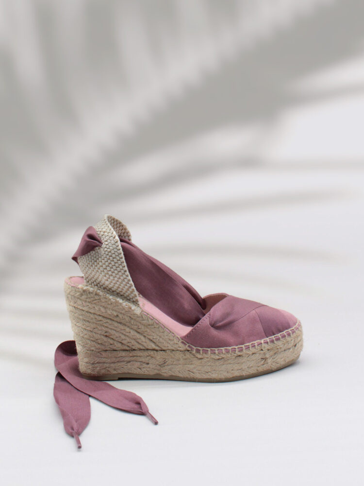 Valencian espadrilles wedge woman violet
