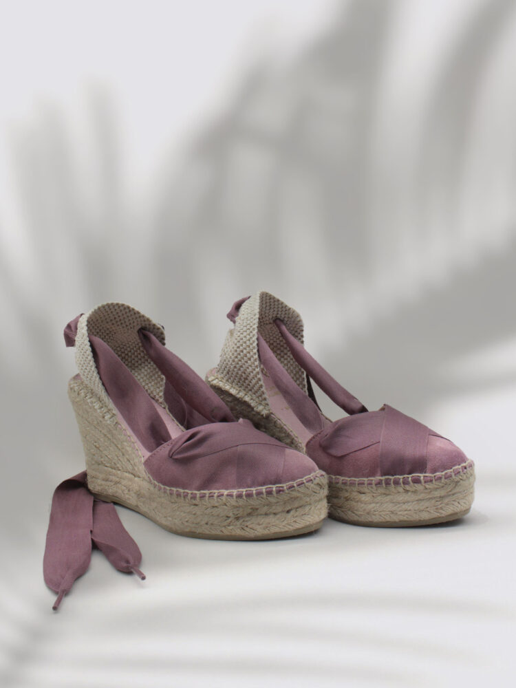 Valencian espadrilles wedge woman violet