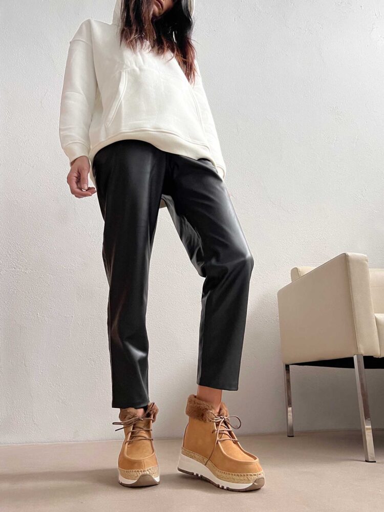 Botín invierno mujer cuero