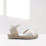 flat espadrille for women in white