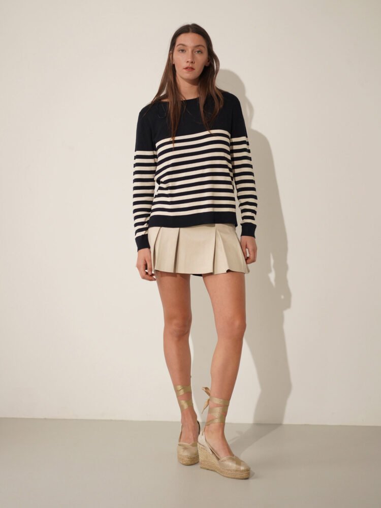 alpargata de cuña con plataforma para mujer con cintas oro